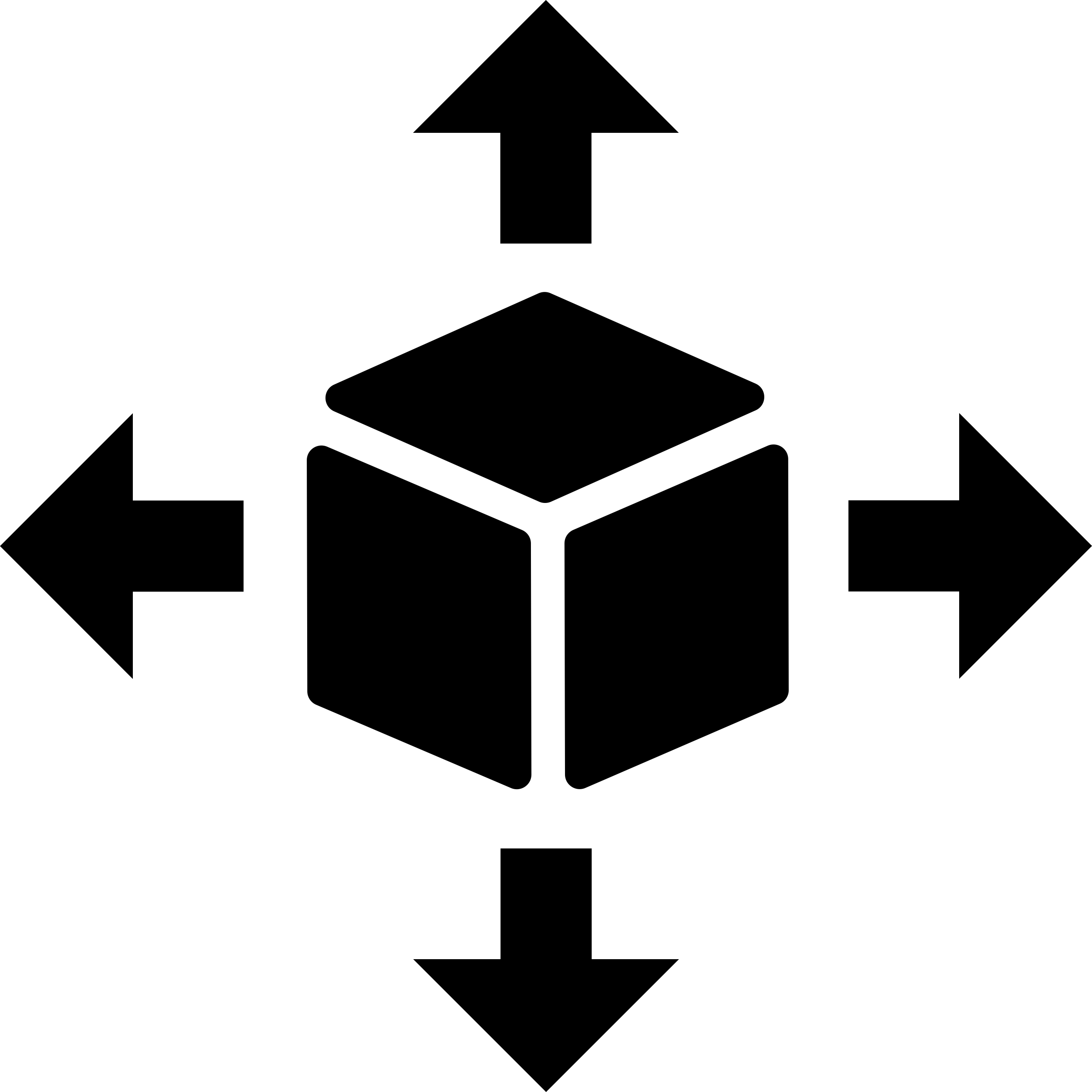 Delivery Cube Box Package With Four Arrows In Different Directions Outline Icon Svg Set Free Vectors